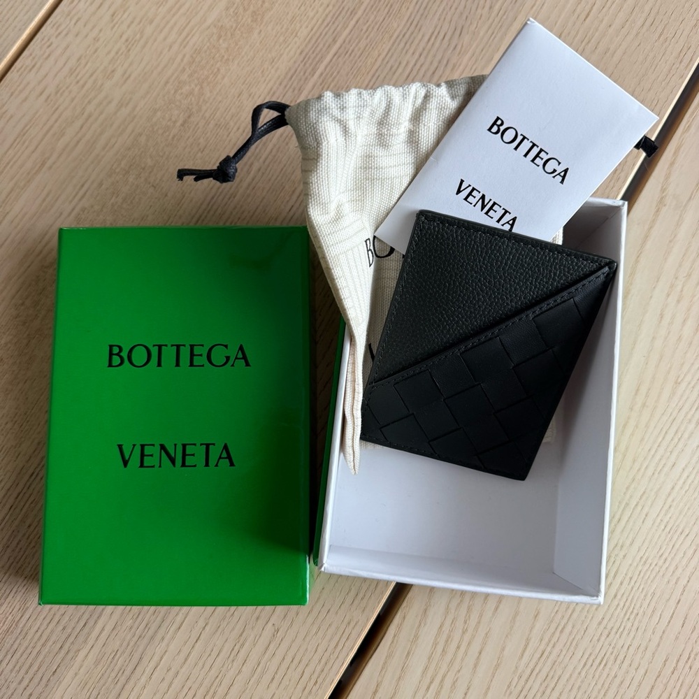 Bottega Veneta Intrecciato Diagonal Credit Card Case